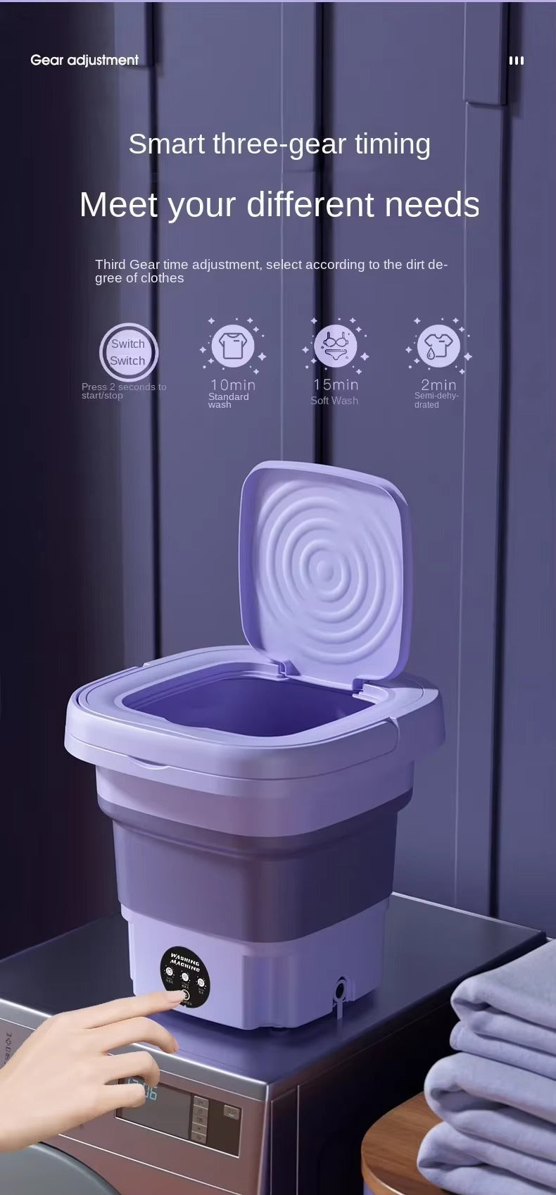 Foldable Mini Laundry Machine(Free Shipping)