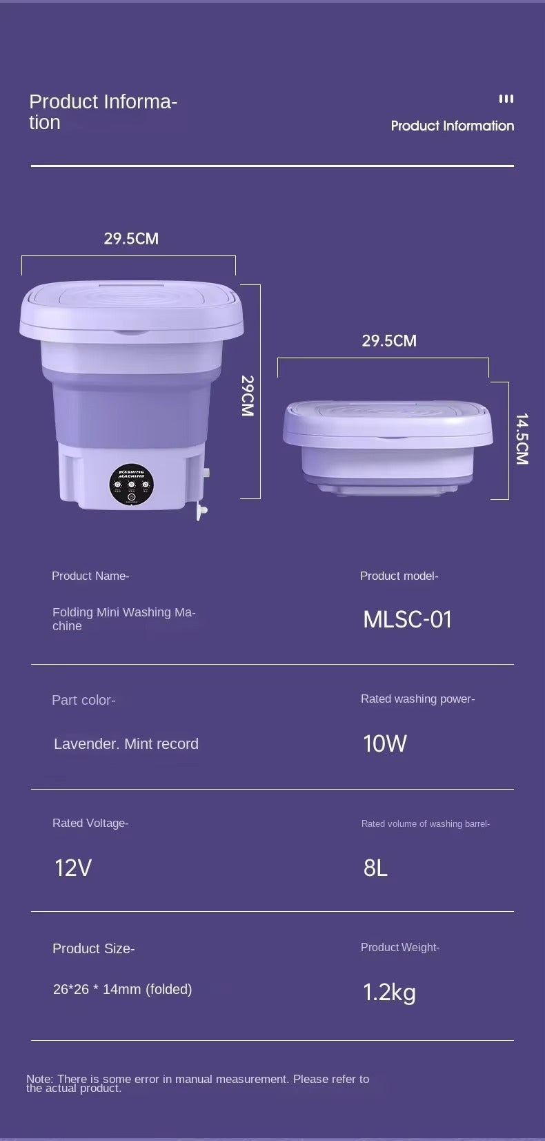 Foldable Mini Laundry Machine(Free Shipping)